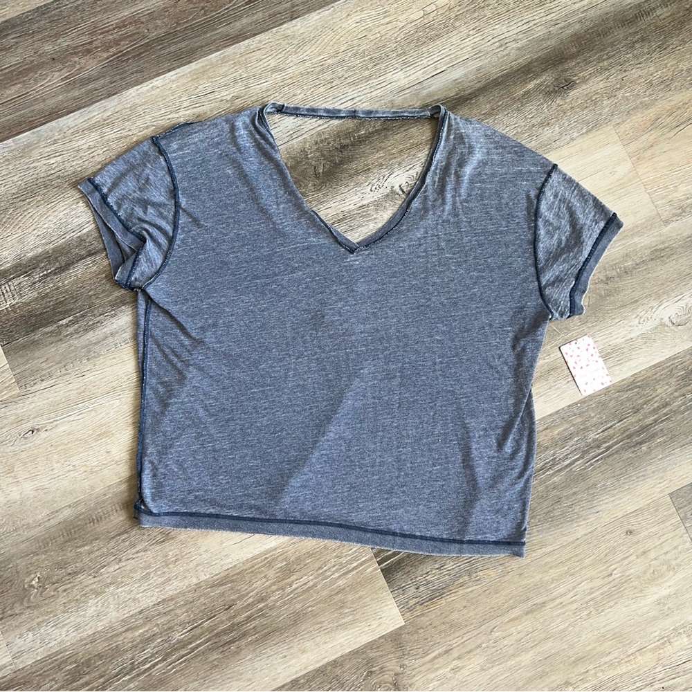 NWT Free People We The Free boxy v crop tee